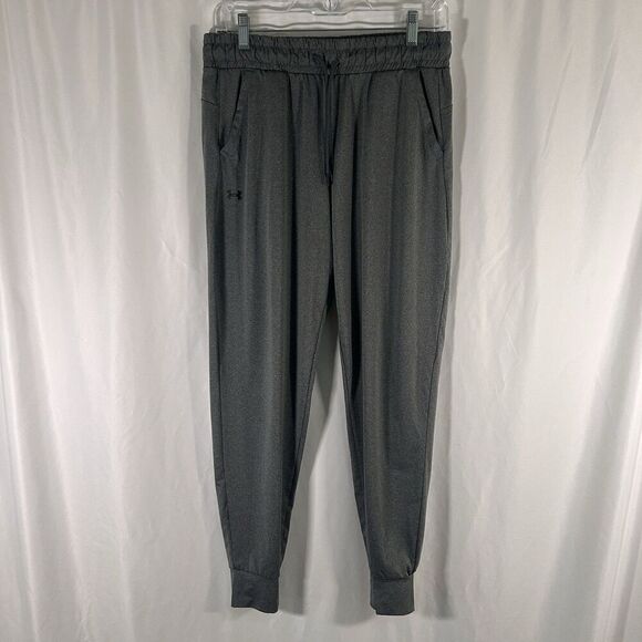 Under Armour Joggers Women's Small Grey Pull On Drawstring Pockets Lightweight - Picture 1 of 7